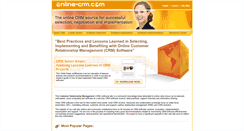Desktop Screenshot of online-crm.com